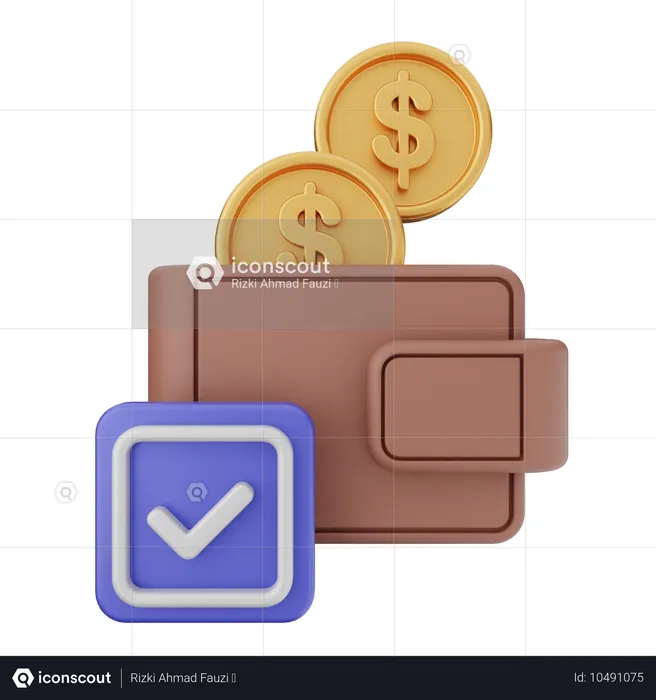 Vérification des transactions  3D Icon