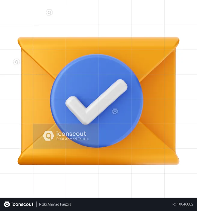 Verification Email  3D Icon