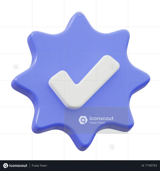 Verified  3D Icon