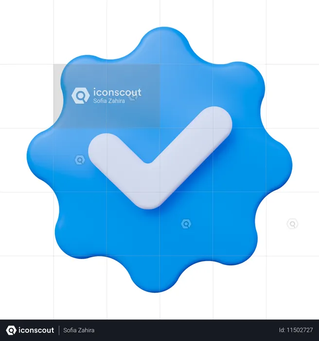 Verified  3D Icon