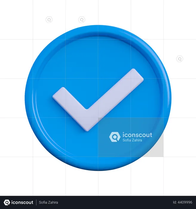 Verified  3D Icon