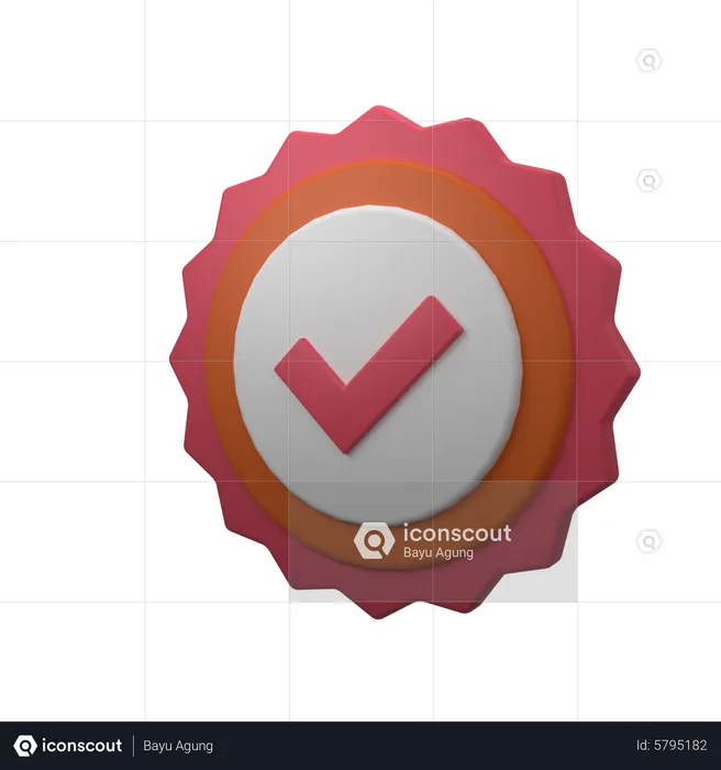 Verified Badge  3D Icon