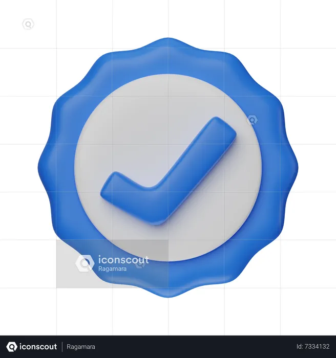 Verified Badge  3D Icon