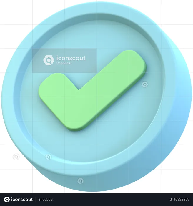 Verified Check  3D Icon