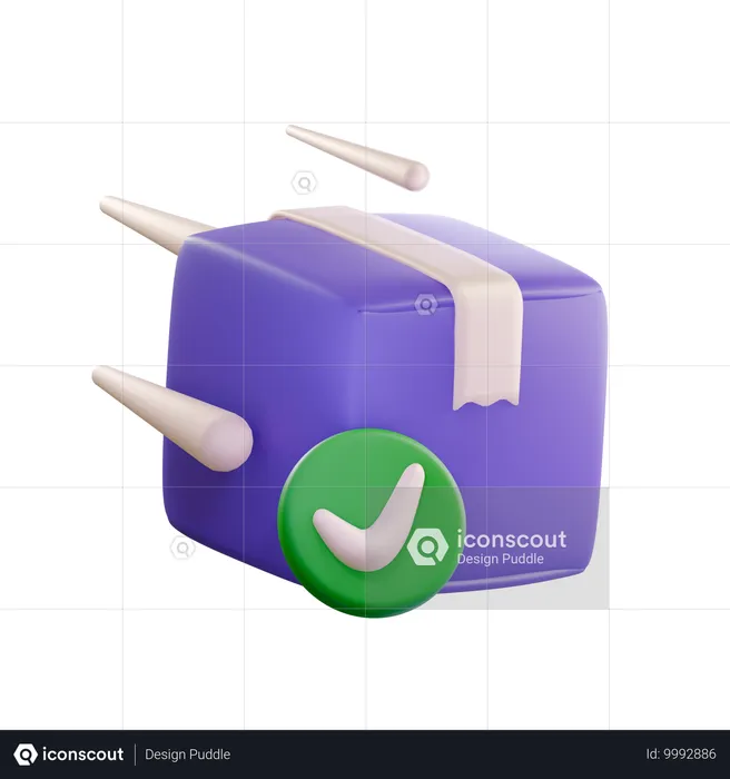 Verified delivery  3D Icon