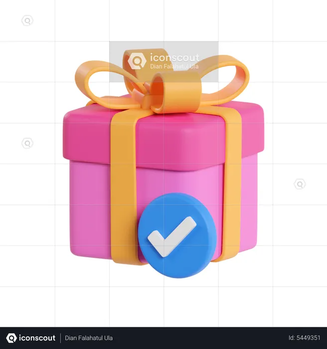 Verified Gift  3D Icon