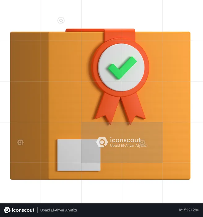 Verified Package  3D Icon