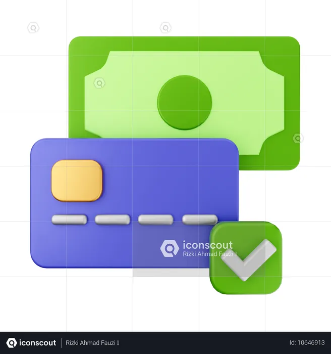 Verified Payment  3D Icon