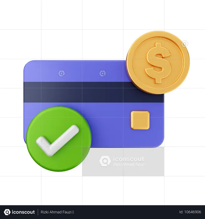 Verified Payment  3D Icon