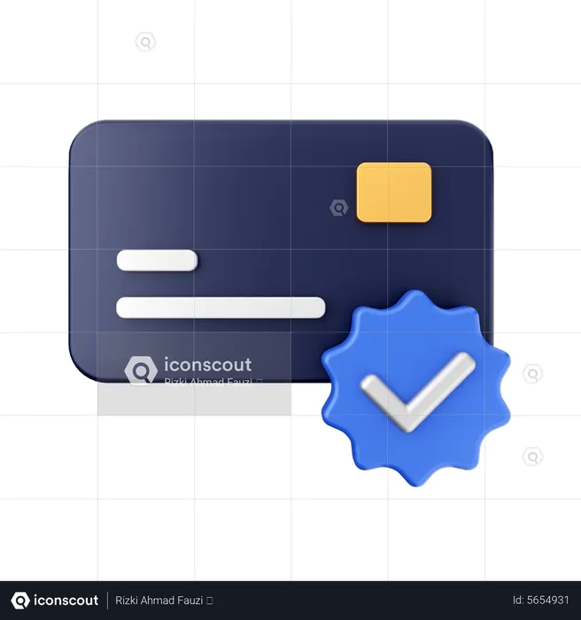 Verified Payment  3D Icon