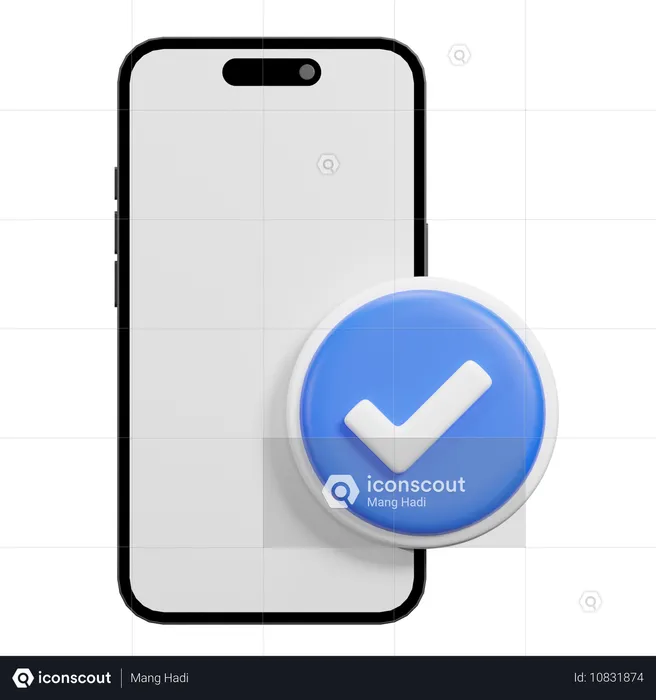 Verified Phone  3D Icon