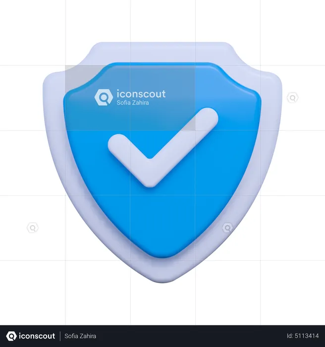 Verified Security  3D Icon