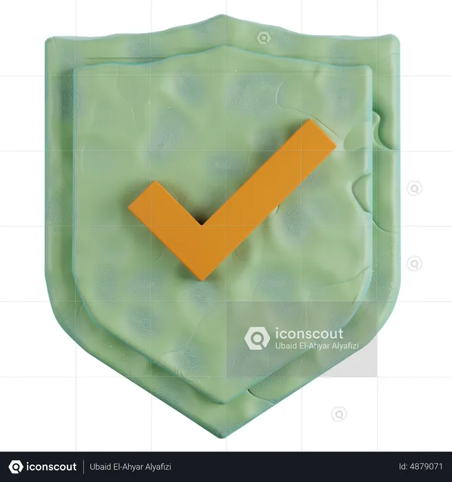 Verified Shield  3D Icon
