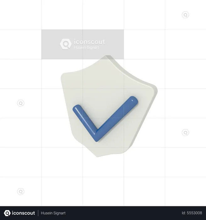 Verified Shield  3D Icon