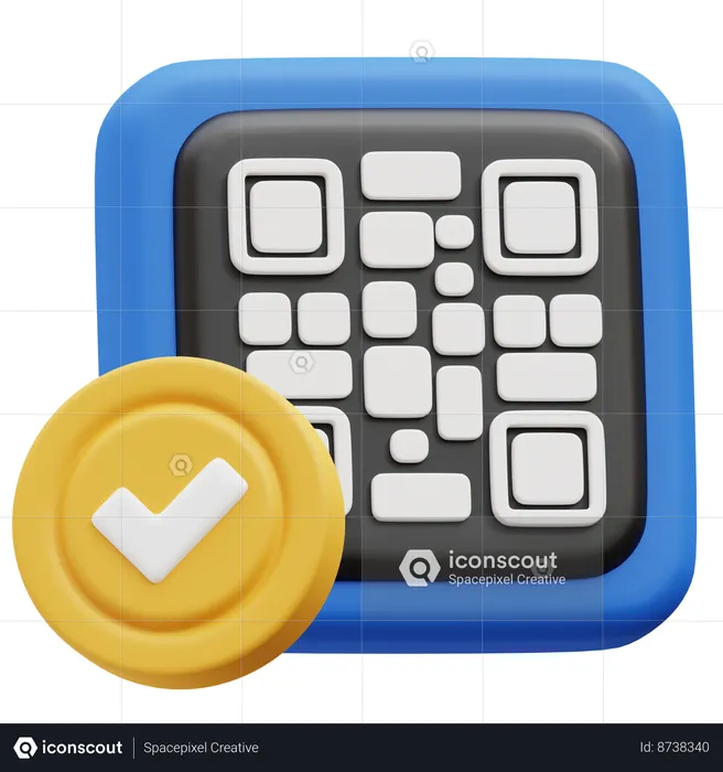 Vérifier le code-barres  3D Icon