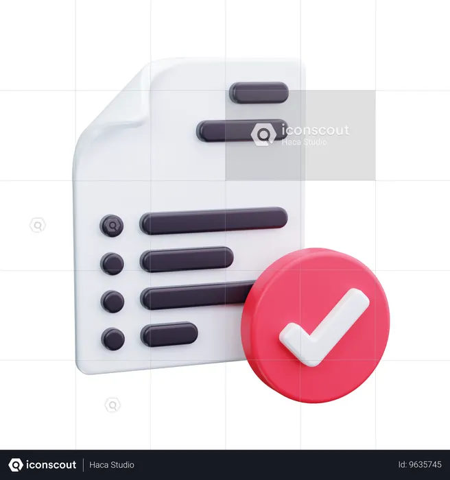 Verifizierte Aufgabe  3D Icon
