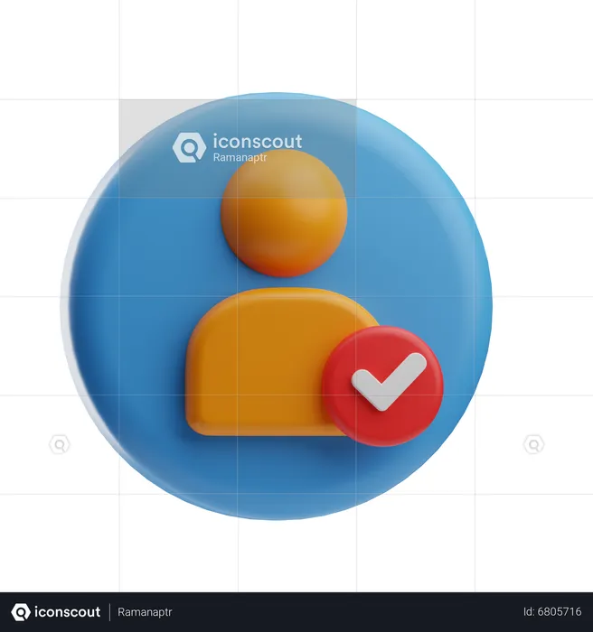 Verifizierter Benutzer  3D Icon