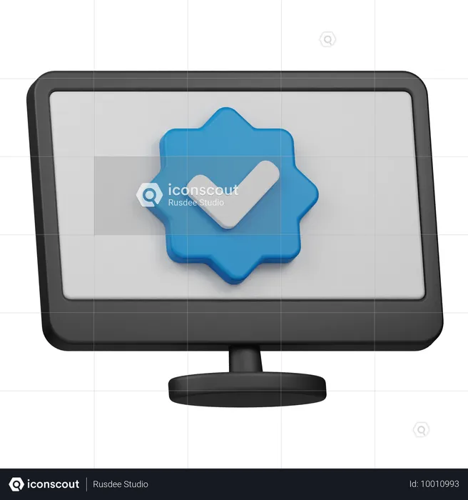 Verifizierter Kanal  3D Icon