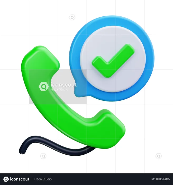 Verify Call  3D Icon