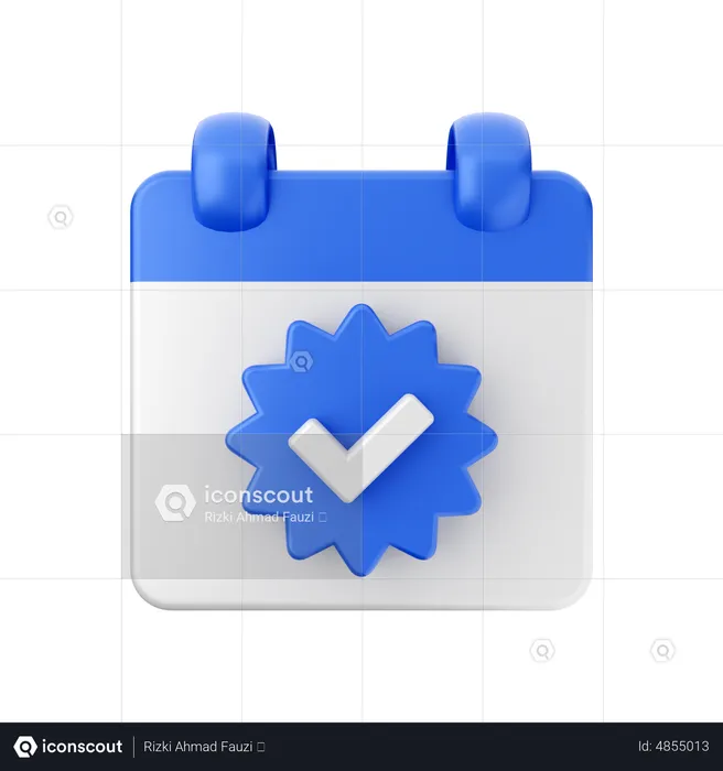 Verify Date  3D Icon