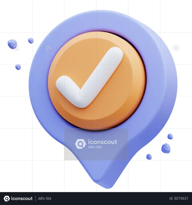 Verify Location  3D Icon