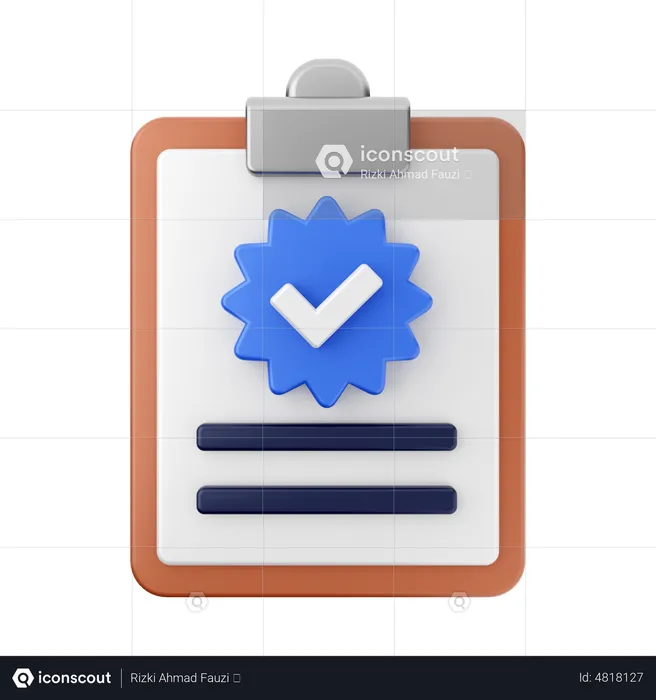 Verify Report  3D Icon