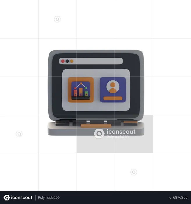 Verkaufsanalyse  3D Icon