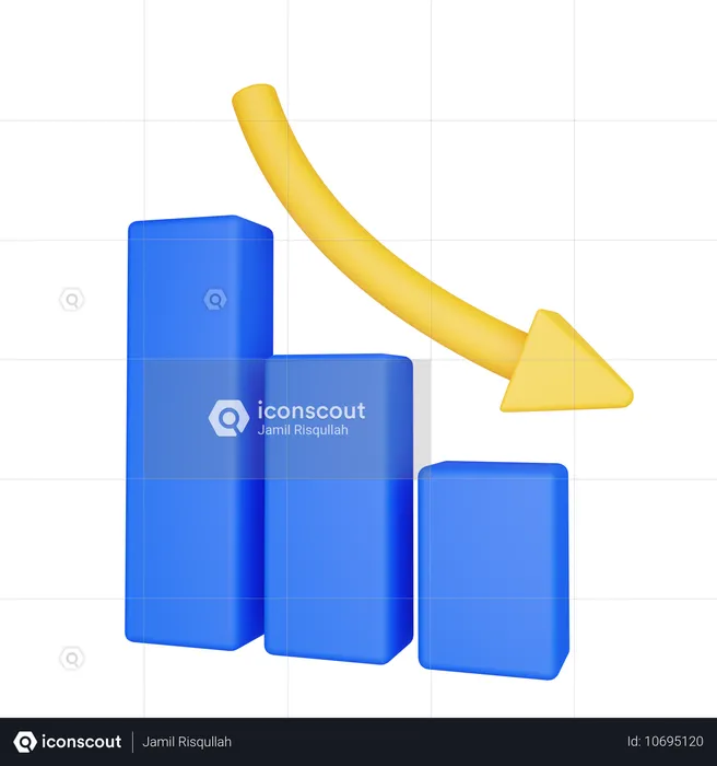 Verlustdiagramm  3D Icon