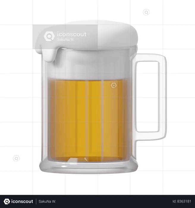 Verre à bière  3D Icon