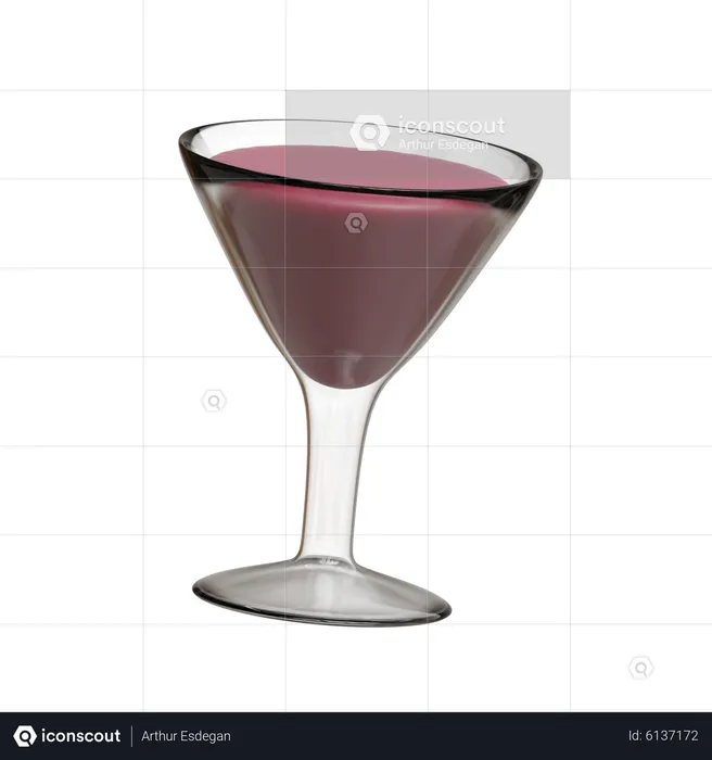 Verre à Cocktail  3D Icon