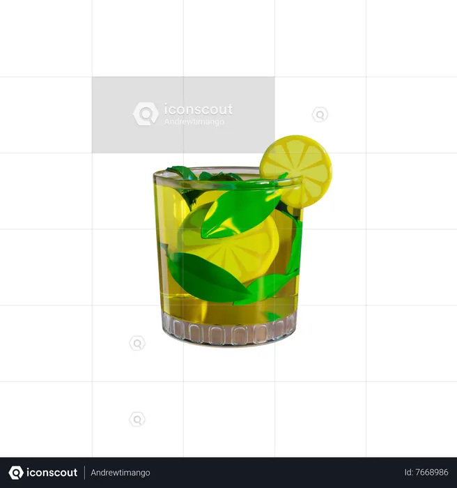 Verre de jus  3D Icon