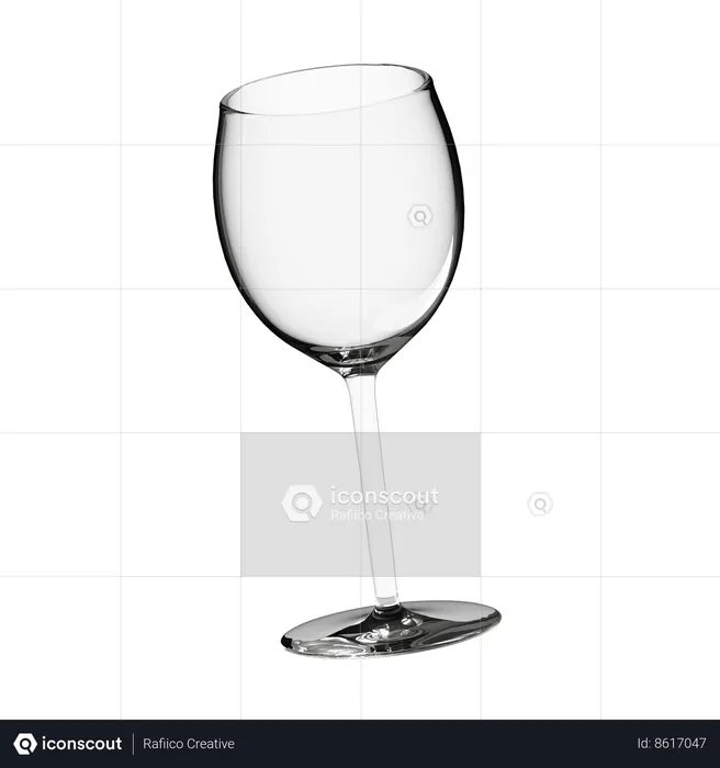Verre de vin  3D Icon