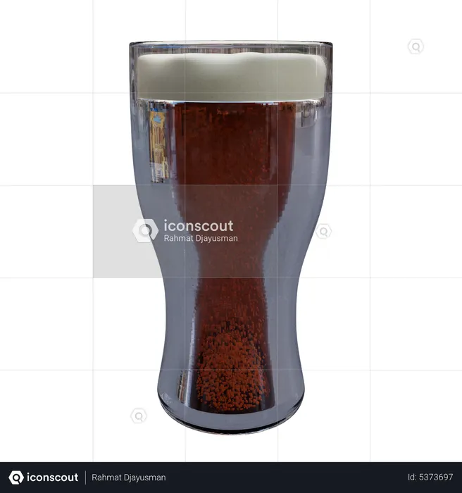 Verre de cola  3D Icon