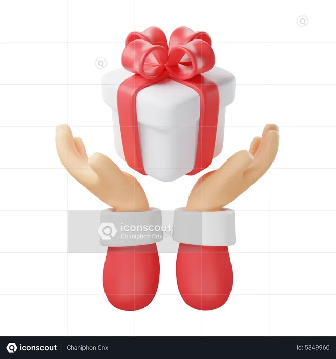 Geschenk überreichen  3D Icon