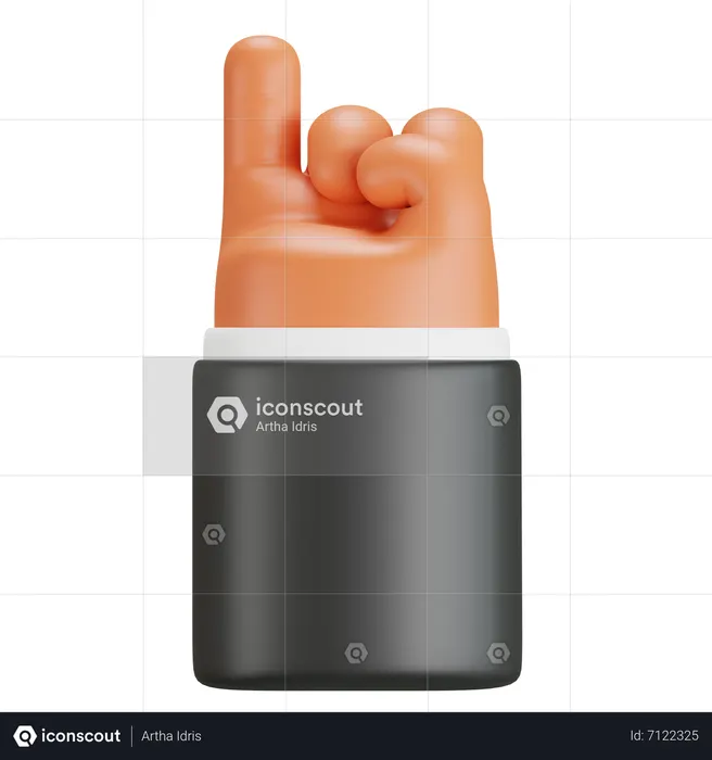 Versprechen, kleine Handbewegung  3D Icon