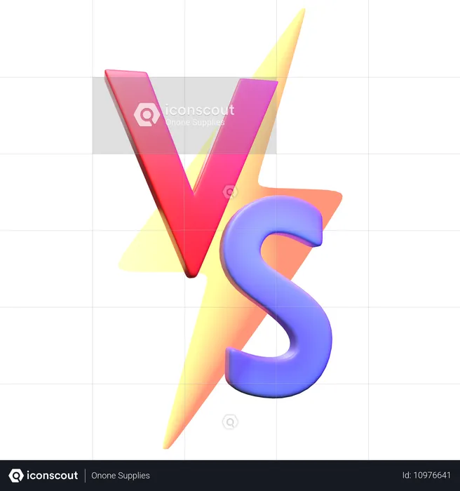 Versus Symbol  3D Icon