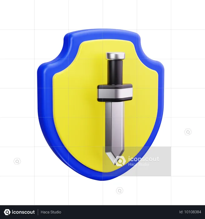 Verteidigung  3D Icon