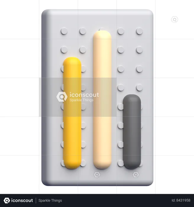 Vertical Bar  3D Icon