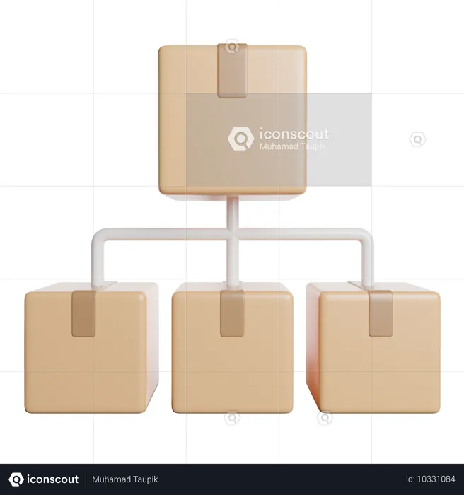 Distribution Produktlogistik  3D Icon