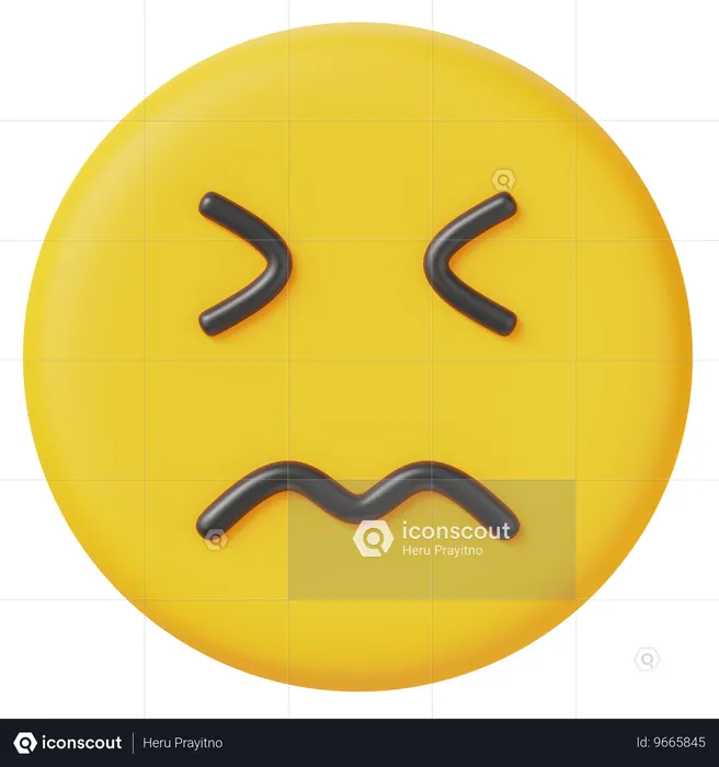 Verwirrt Emoji 3D Icon