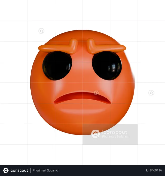Very Angry Emoji 3D Icon