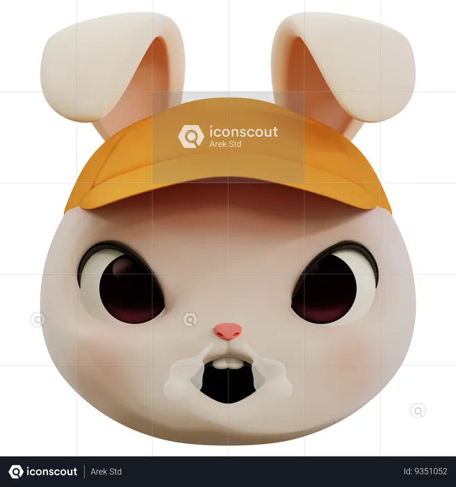 Very Angry Rabbit Emoji Emoji 3D Icon