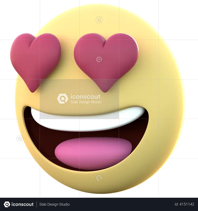 Very Happy Emoji 3D Illustration