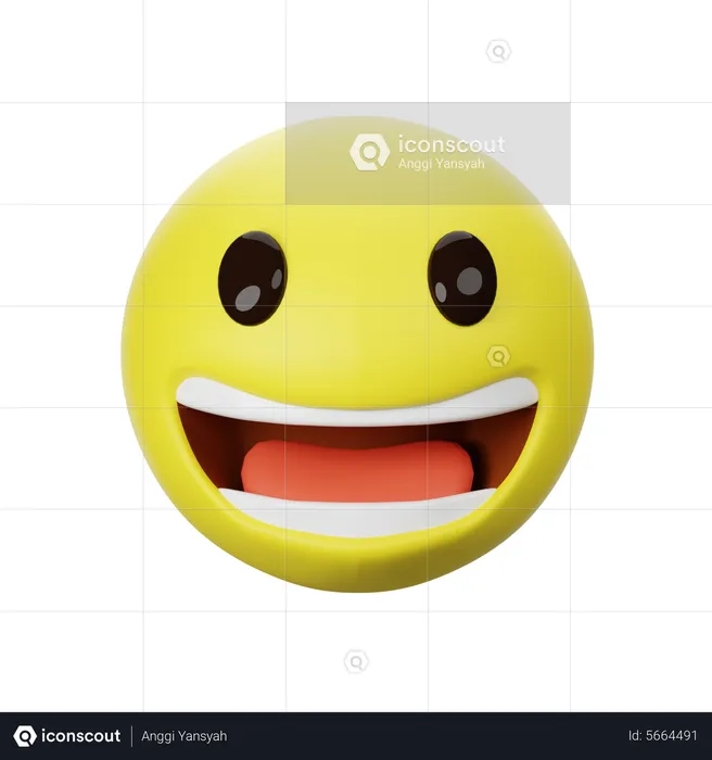 Very happy emoji Emoji 3D Icon