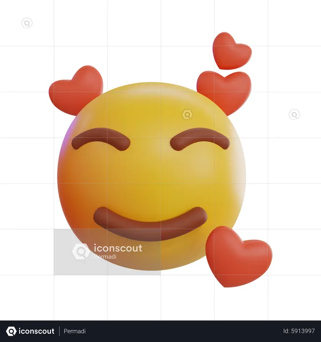 Very Happy Emoji Emoji 3D Icon