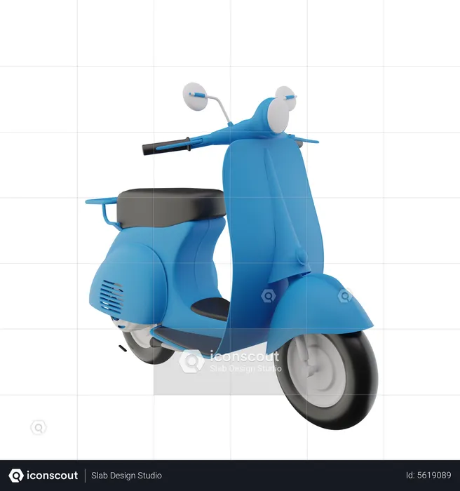 Vespa-Roller  3D Icon