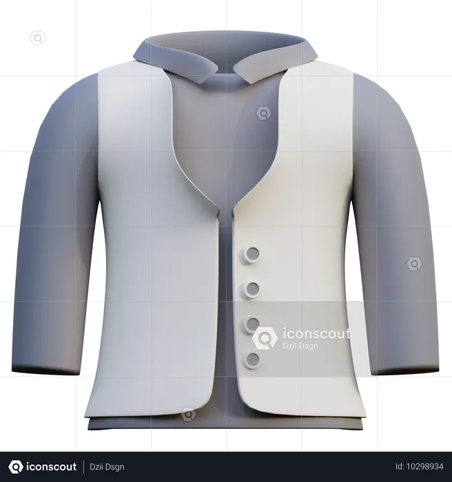 Vest  3D Icon