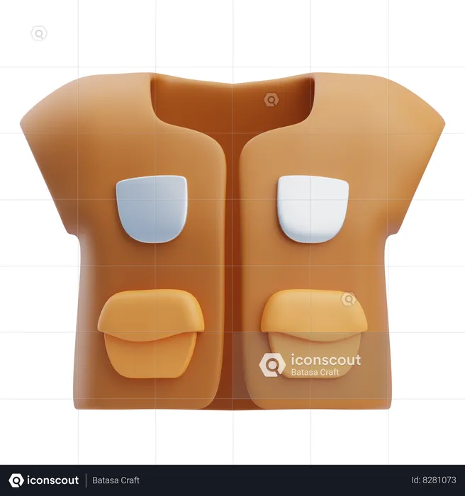 Vest  3D Icon