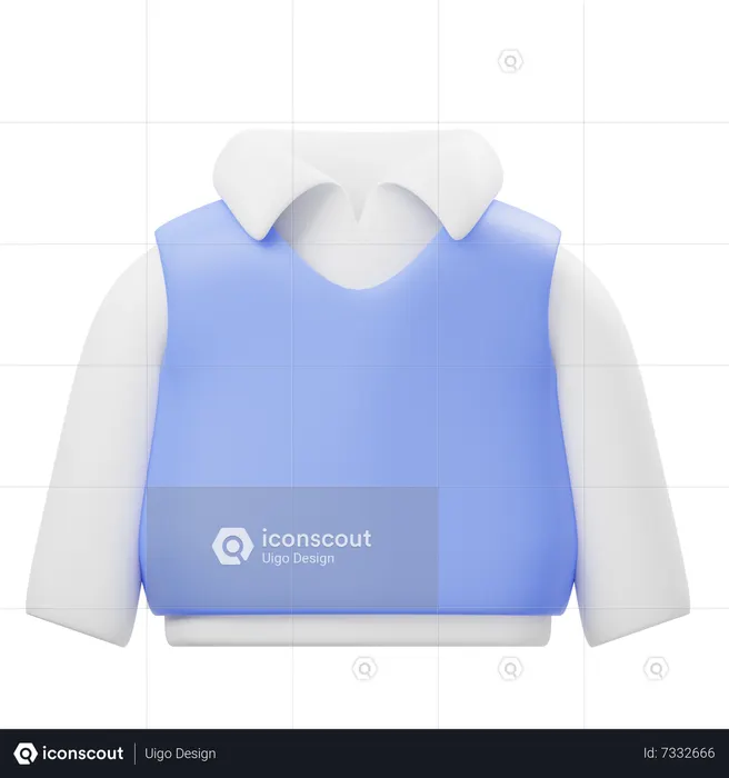 Vest Sweater  3D Icon