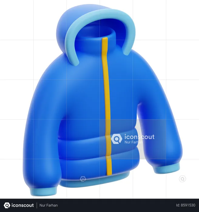 Veste d'hiver  3D Icon